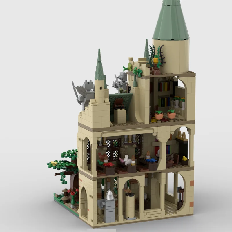 人気映画モデル MOC 組み立てブロック モジュール式変換中庭テクノロジーブロック クリスマスDIYおもちゃ 組み立てギフト