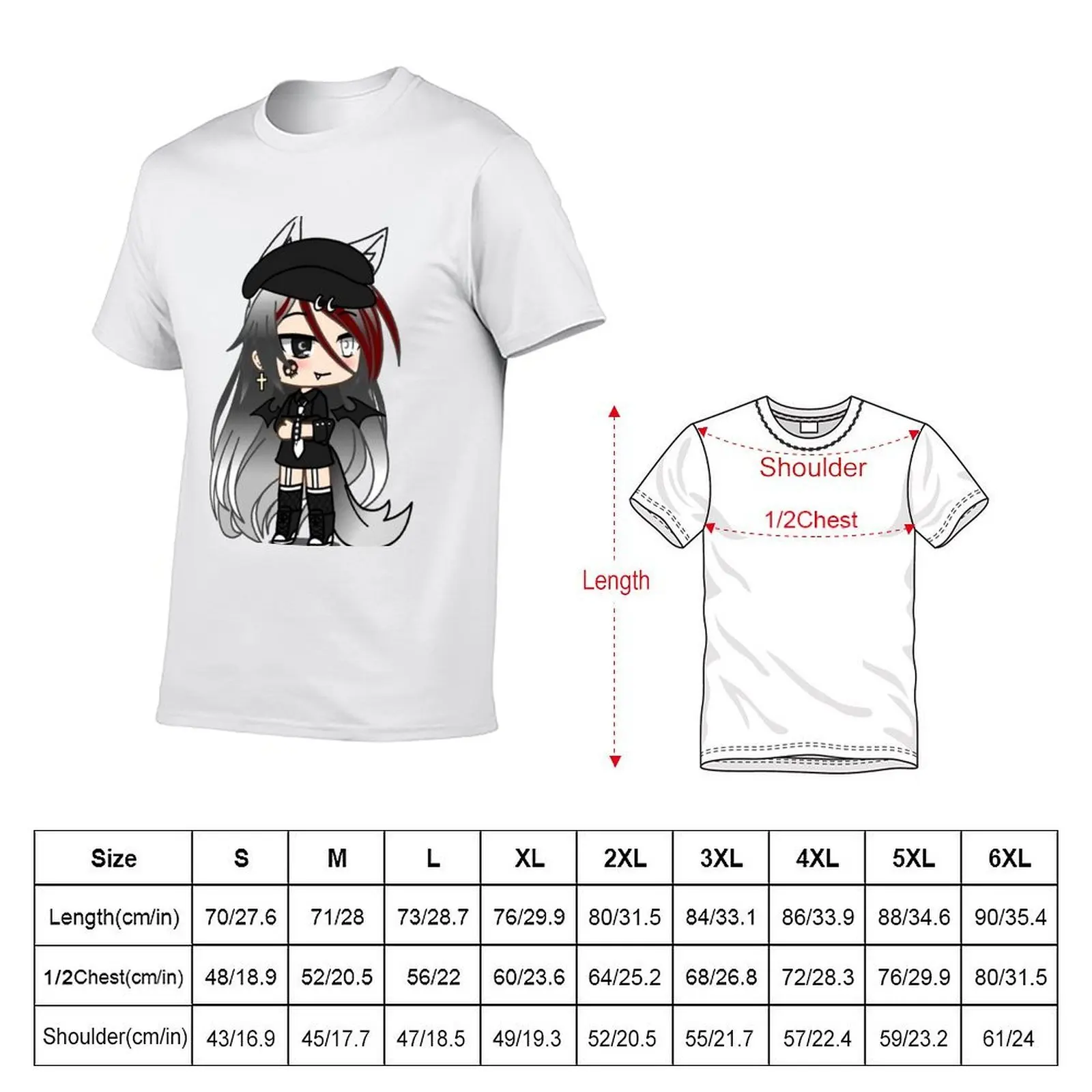 Gacha life socks T-Shirt Moisture Wicking Quick Dry Tee