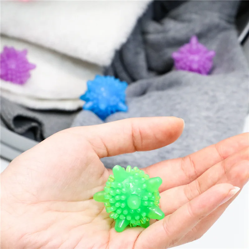 3pcs Decontamination Anti-tangle Laundry Ball For Washing Machine Clothes Cleaning Balls Lint Catcher Random Color