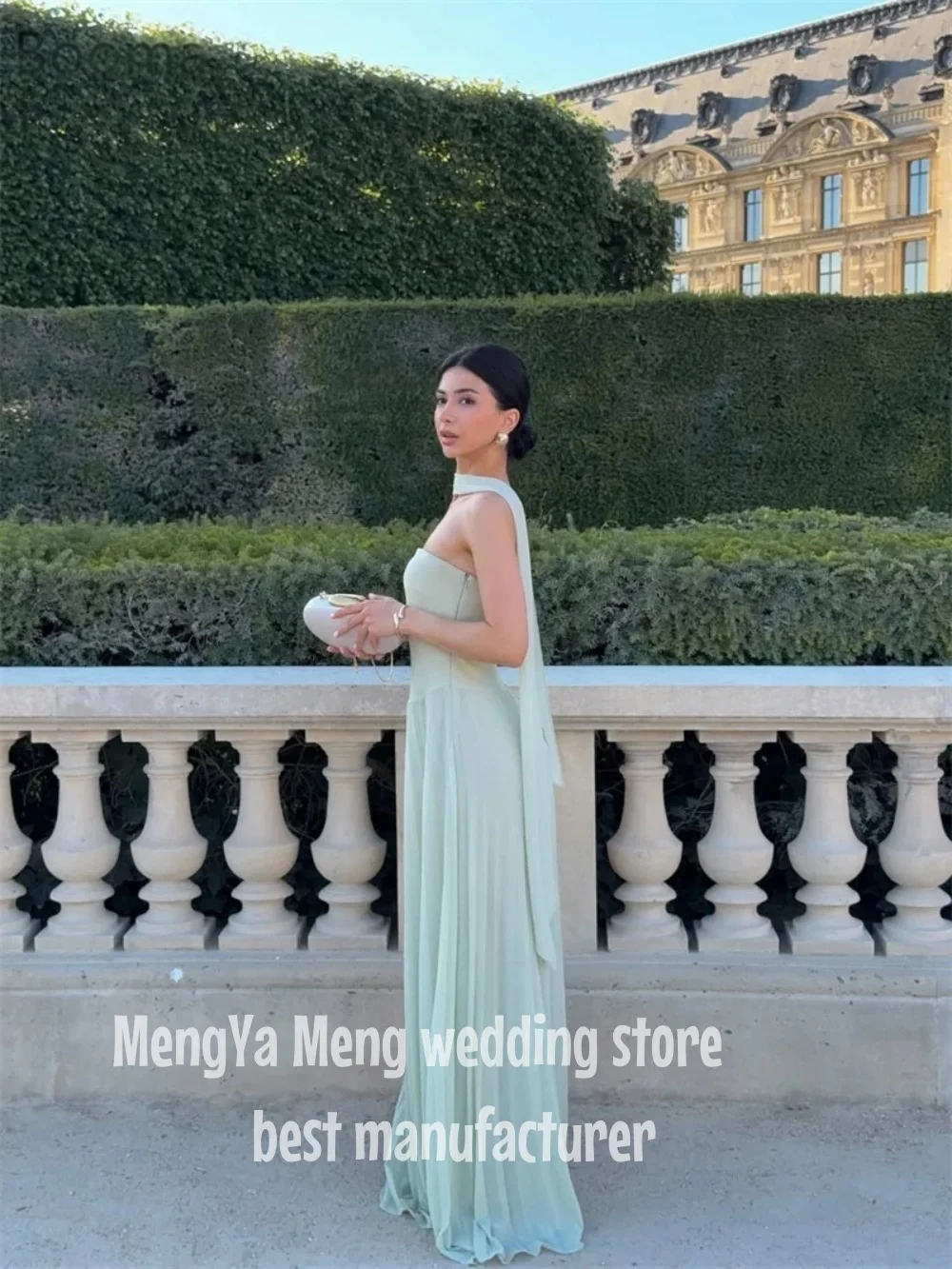 ZHUISHU 2025 vestidos de noche sencillos largos de corte en A, vestidos de fiesta formales para mujer, vestido de fiesta sin tirantes elegante sin mangas personalizado