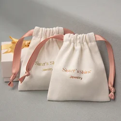 Cotton Gift Bags Party Candy Sack 5x7cm(2