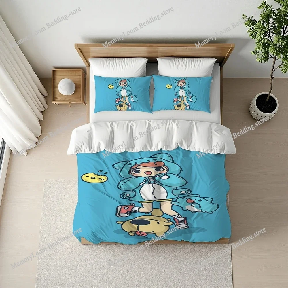 

Cartoon B-Bugcat Capoo Duvet Cover Set Home Style Bedding Soft Laundry Cotton Bed Four Seasons Student Dormitory Home Textile