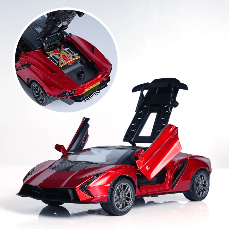 

1:22 Lamborghini Pullback легкосплавный автомобиль красный литой под давлением модель высокоскоростной автомобиль с дистанционным управлением игрушечный автомобиль для взрослых и любителей Lamborghini