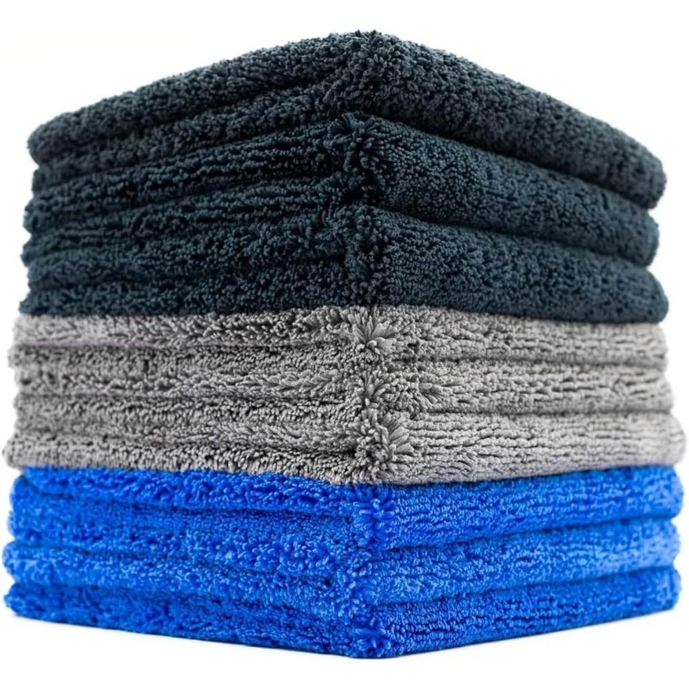 

Premium Microfiber Drying Towels for Streak-Free Car Detailing 420 GSM 16x16 9-Pack