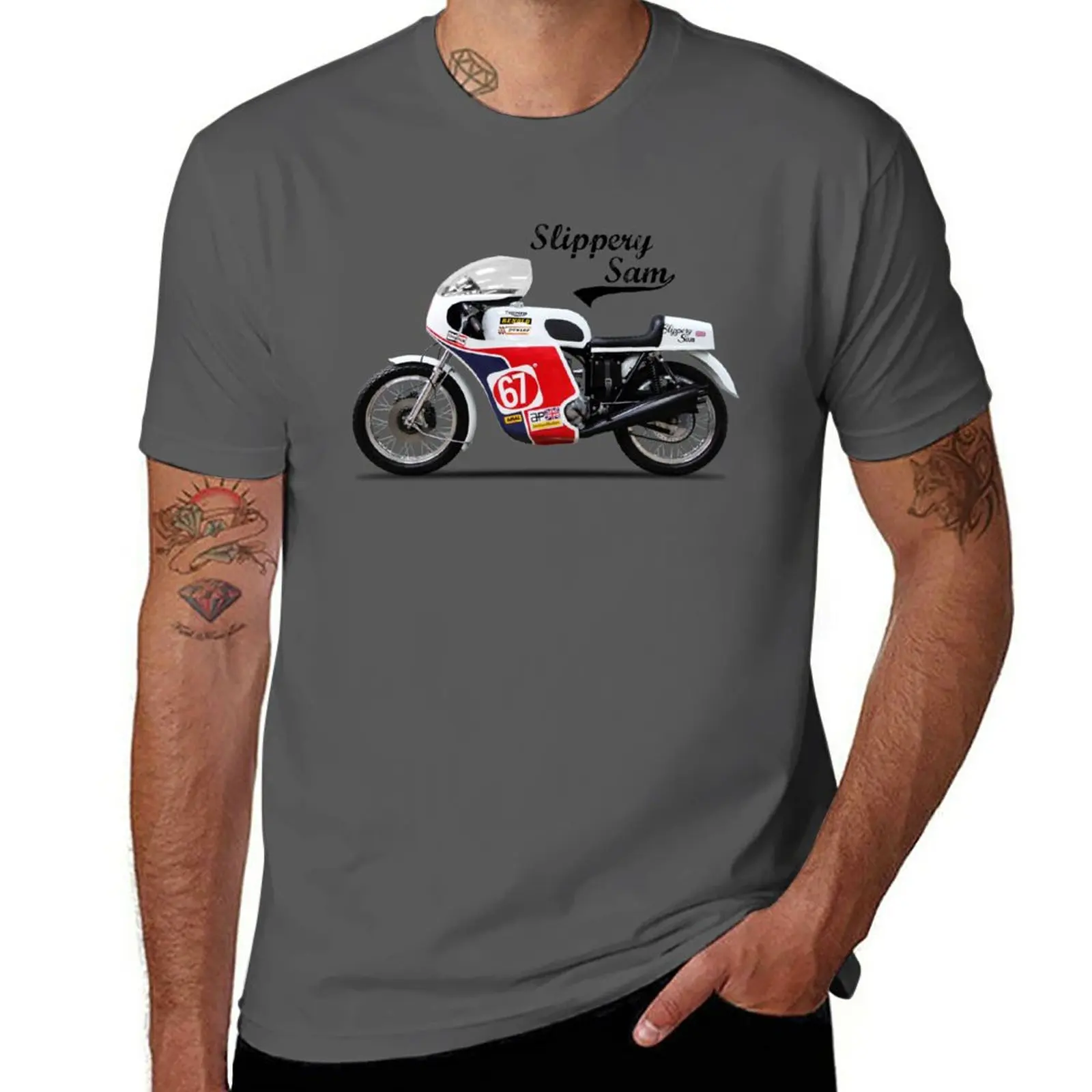 New Slippery Sam Production Racer T-Shirt new edition t shirt funny t shirt plain t-shirt mens champion t shirts