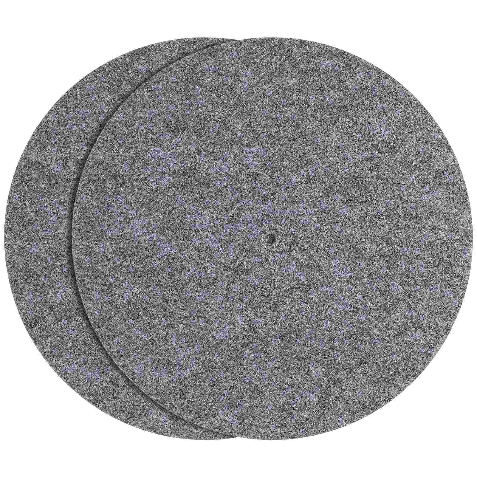 2 Pcs Record Mat Player Turntable Protection Pad Records Felt Slipmats for Vinyl