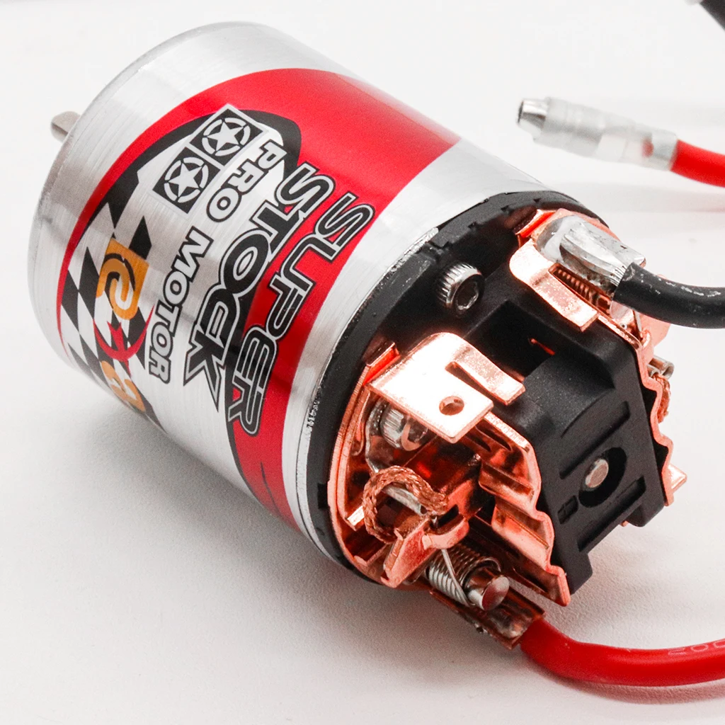 RCZIPROY 550/540 Bürstenmotor Wasserdichter Motor für 1/10 RC Spurwelle SCX10 90046 TRX4 TRX6 Redcat Gen8 Tamiya HSP RC Boot