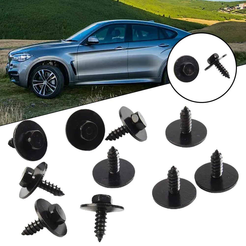 Hex Head Screw Truck 07147129160 ABS Black Exterior Accessories For BMW E46 E60 E90 Hex Head Screw High Quality