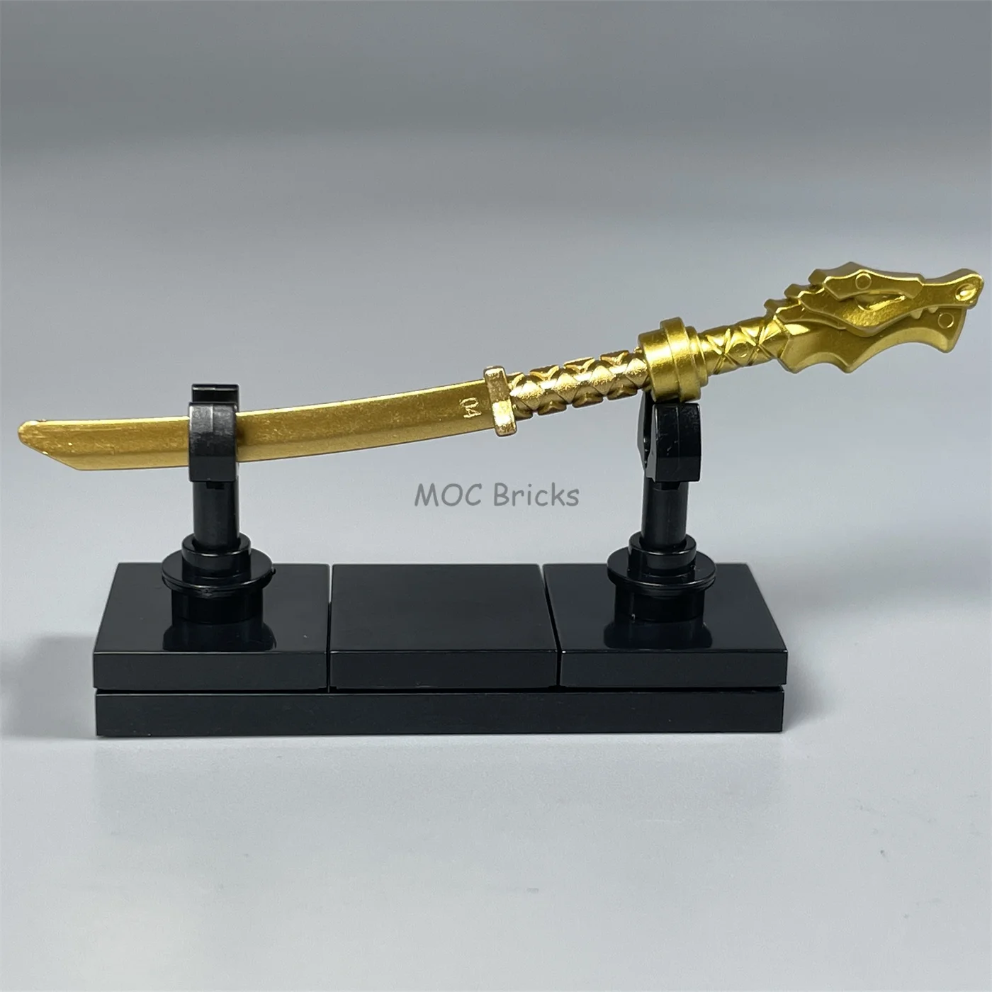 MOC Bricks Sword Dragon Painting Hilt Figure Warrior Ninja Weapon Dolls Building Blocks DIY Toys Children Gifts