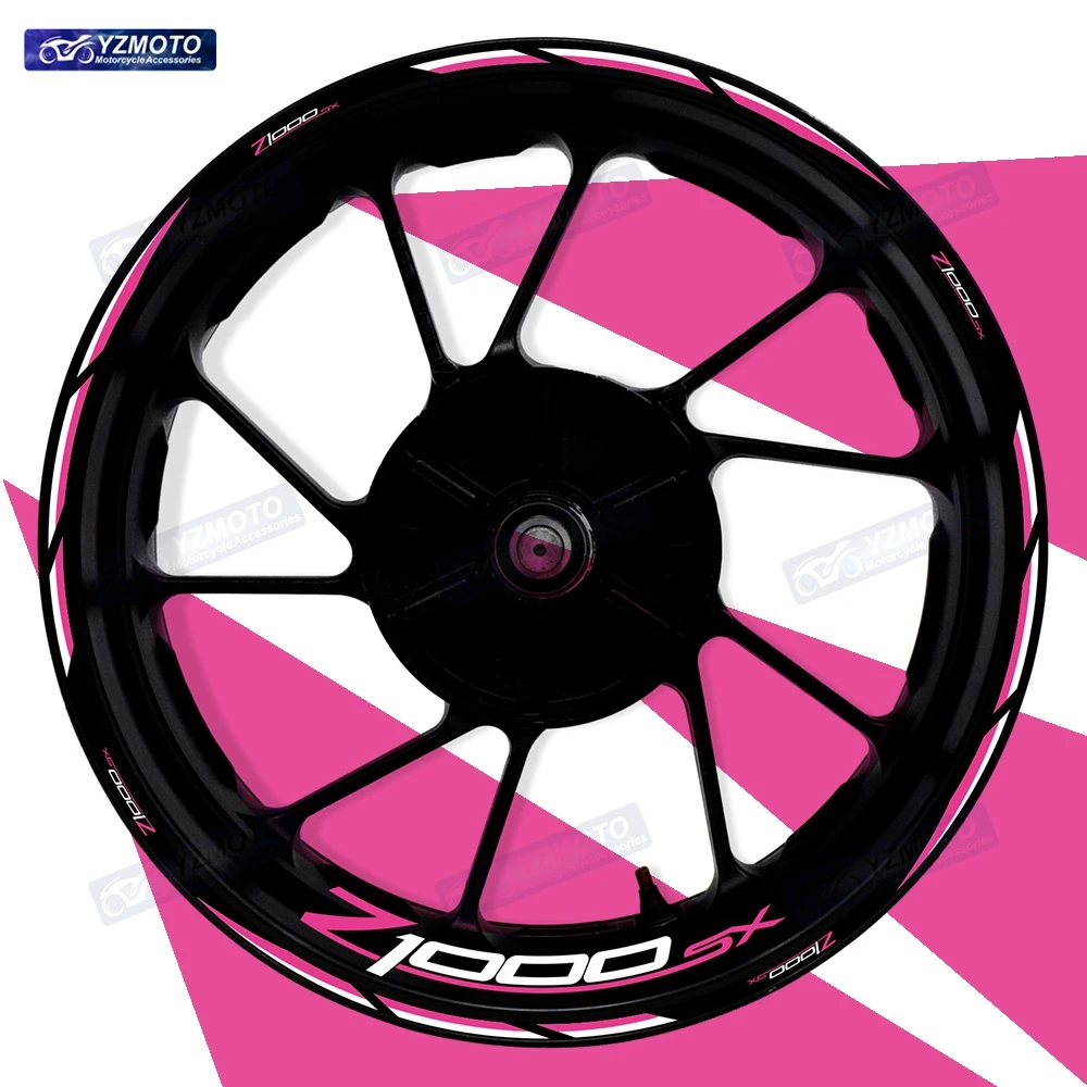 

For Z1000SX Z 1000 SX Motorcycle 17 Inch Front Rear Wheel Hub Racing Sticker Decal Reflective Modified Decorative Rim Stickers