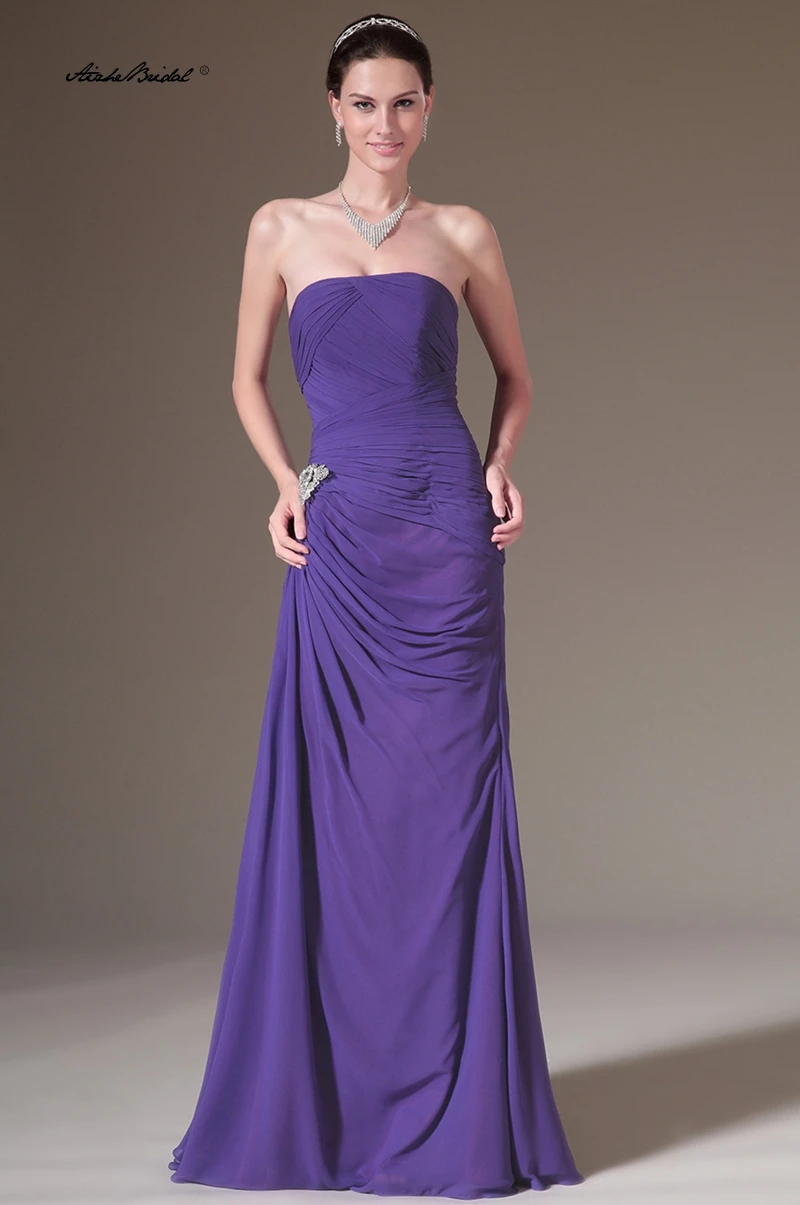 

Sleeveless Prom Party Gowns Elegant Formal Dress Sweetheart Purple Chiffon Evening Dresses Mermaid 2026