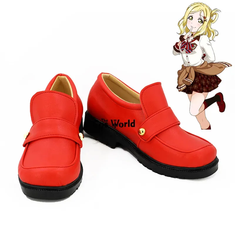 

Love Live Sunshine Aqours Chocolate Valentine's Day Ohara Mari Anime Customize Cosplay Shoes