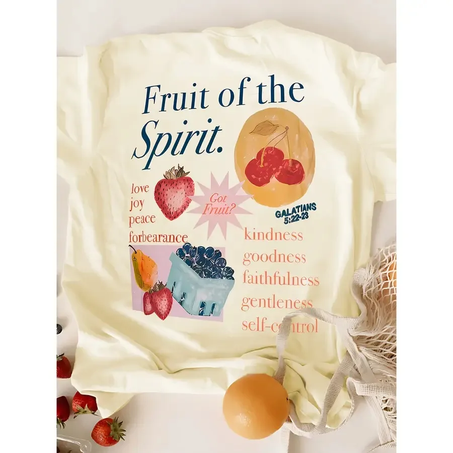 Stylish Printed T-Shirt with a Trendy Design Perfect for Casual Wear in Spring And Summer Featuring Short Sleeves And a Round N