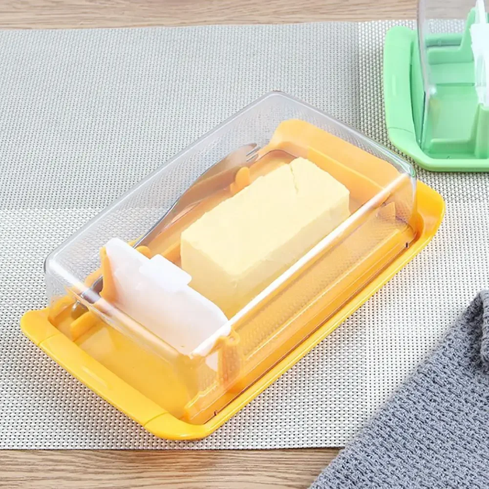 4-in-1 Butter Dish Set with Cover Cutter Cheese Storage Box Baking Tools Large Capacity for