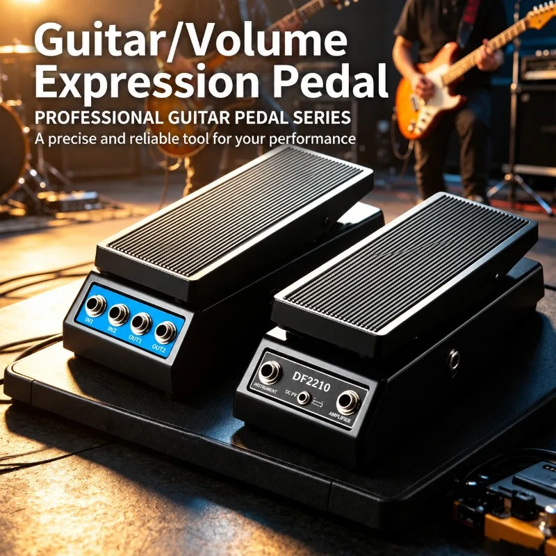 WAH-WAH Wah Effect Stompbox, Dual Function Volume Foot Pedal, Electric Guitar & Bass Accessory, Instrument Tone Shaping Effector