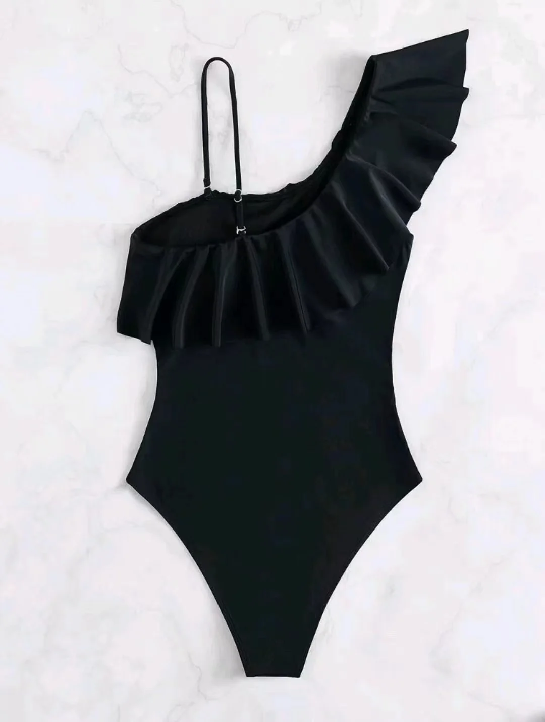 

2023 New Sexy Color One-Piece Bikini Swimsuit for Women Cross-Border Leisure Triangular Swimsuit with Fixed Chest Pad