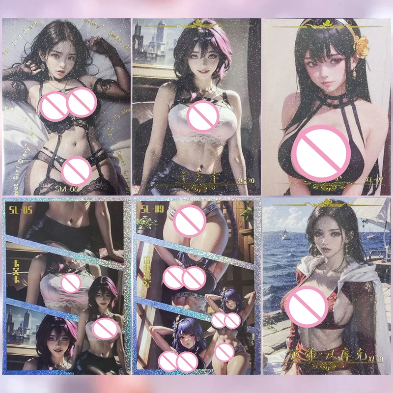 

Аниме Goddess Story SS SM SL XL карты Kafka Yor Forger Raiden Shogun Коллекционные карты Рождественские подарки на день рождения Детские игрушки