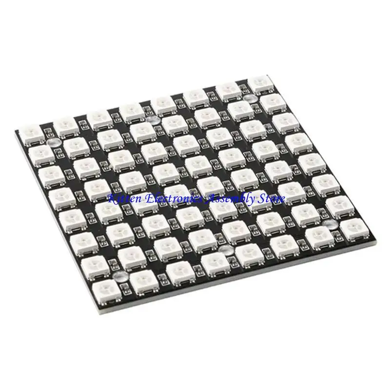 96GD 64bit WS2812 5050 LED Module Full Color Drive Lanterns Round Intelligent
