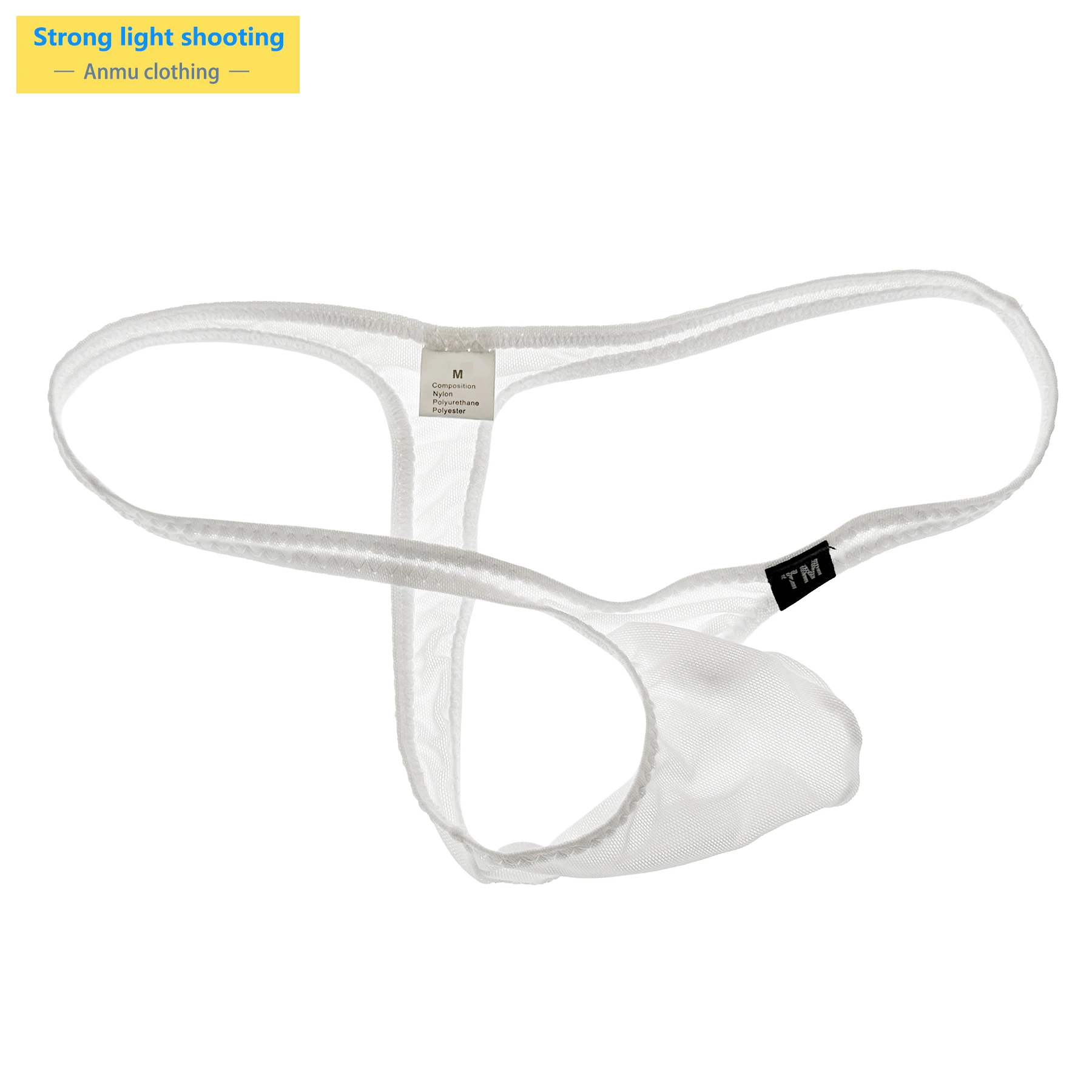 Men Low Rise Mesh Thongs Sheer See Through T Back Underwear Soft Breath Bulge Pouch Male Briefs
