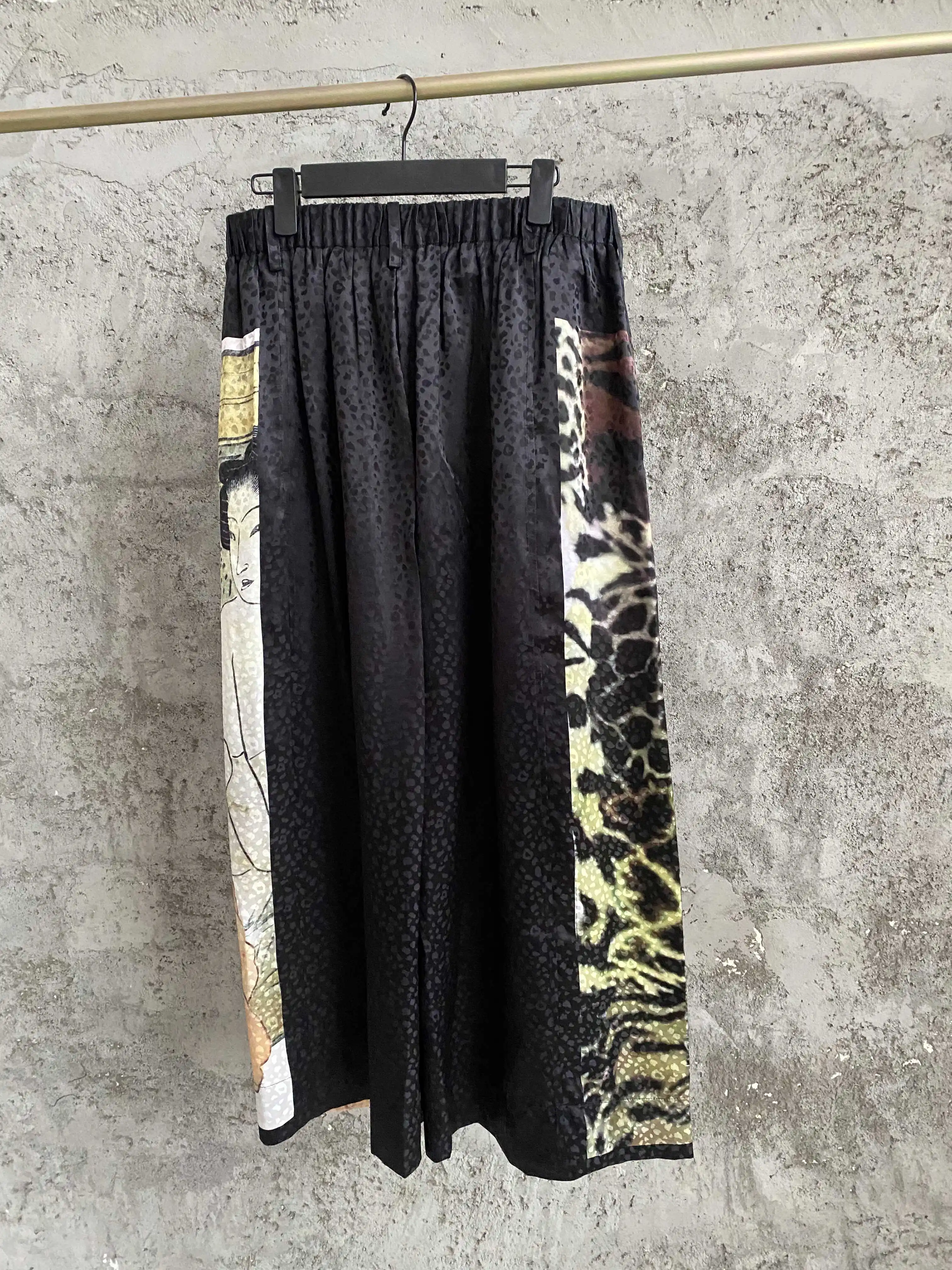 

TOP-YAMAMOTO Japanese ukiyo-e men's skirt pants