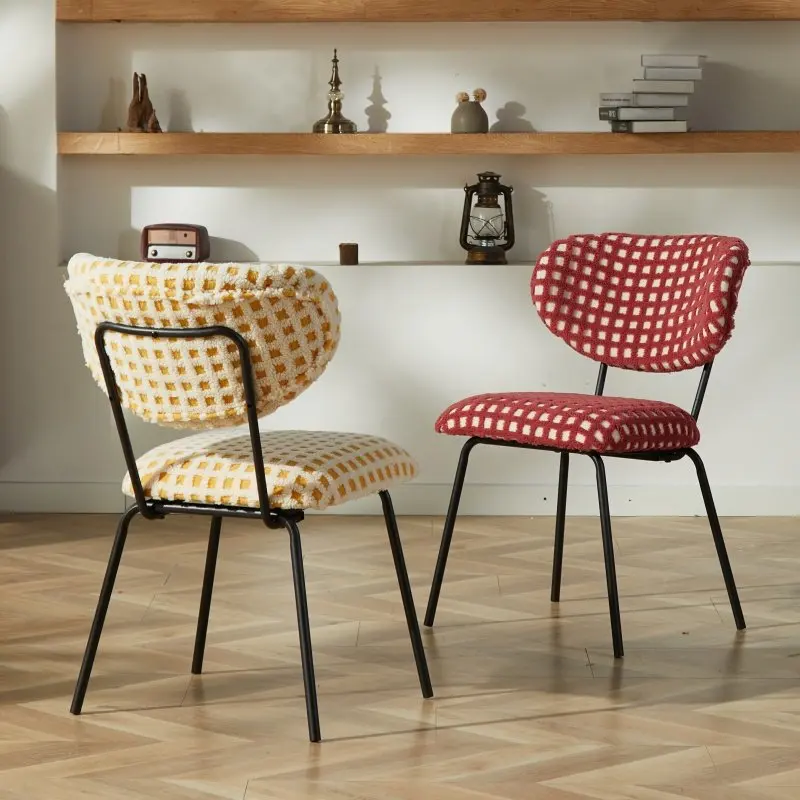 ee-Simple and Creative Home Leisure Living Room Chair Study Back Desk Study Bedroom Dressing Table Makeup Stool