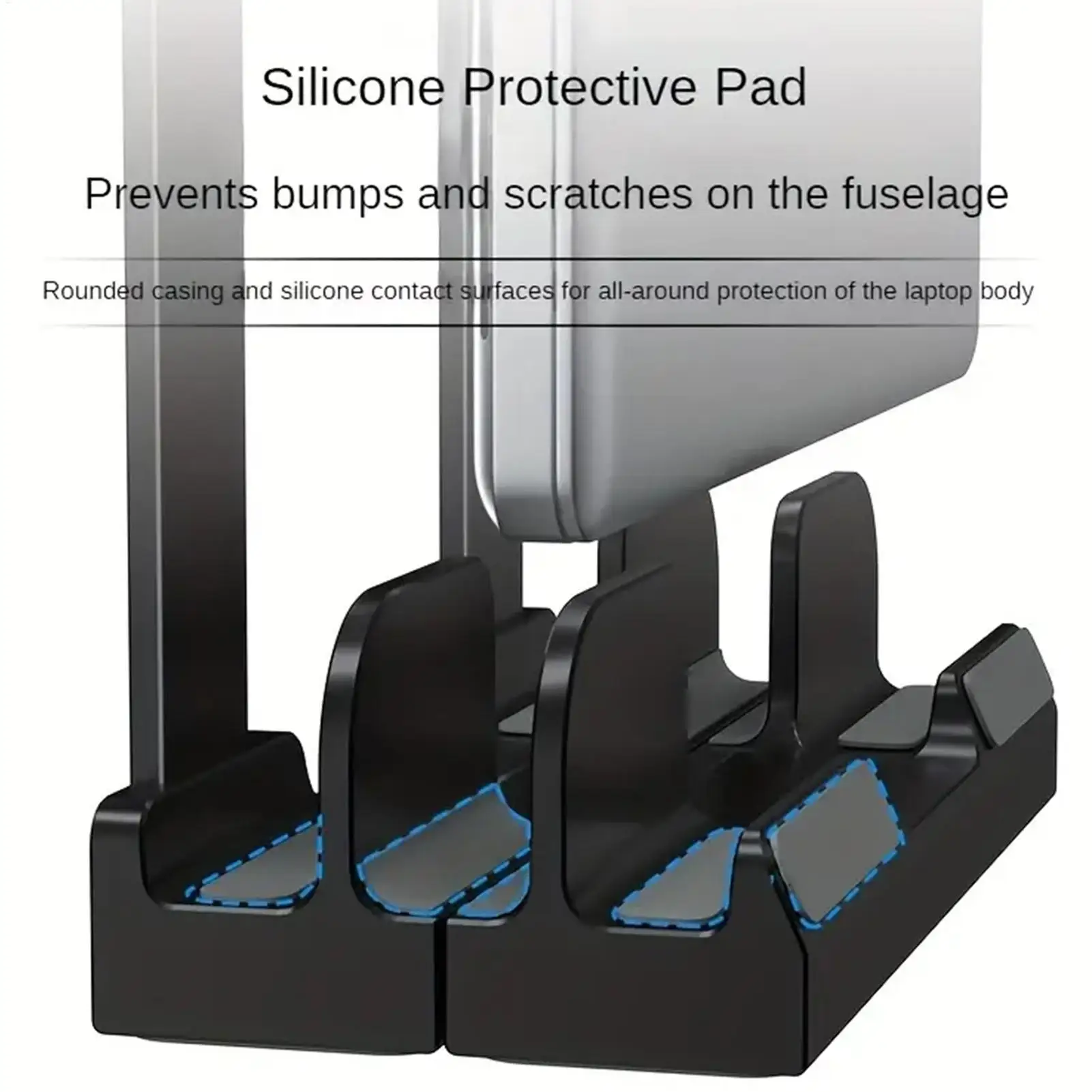 2 في 1 حامل كمبيوتر محمول قابل للطي ملحقات حامل الكمبيوتر المحمول لماك بوك IPadTablet حامل الهاتف القابل للتخزين قابل للتعديل