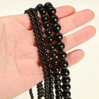 4 6 8 10mm Natural Stone Black Obsidian Bead Polished Round Loose Spacer Bead For Jewelry Making Diy Necklace Bracelet Accessory