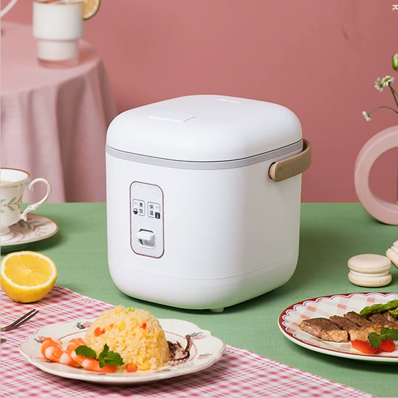 

220V Household Electric Rice Cooker Non-stick 1.2L Non-stick Food Cooking Machine Portable Multicooker