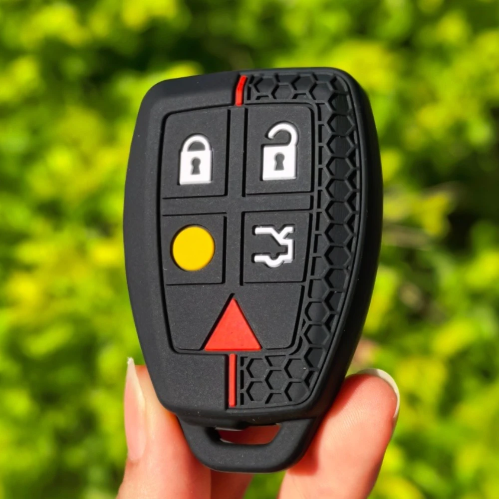 Silicone For Volvo C30 C70 S40 V50 2004 - 2007 Remote Key Case Fob Shell Cover Skin Jacket Sleeve