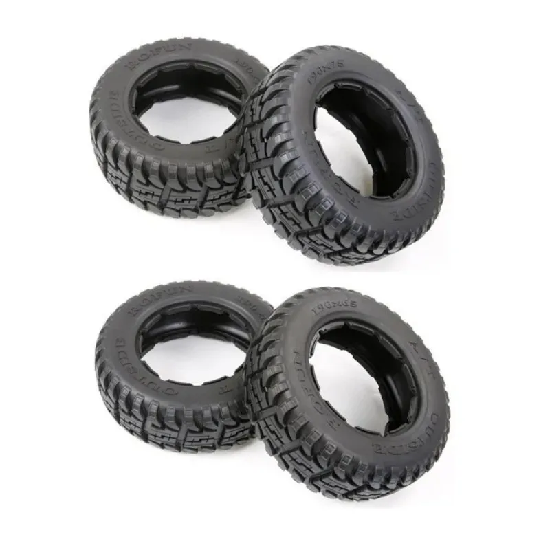 Front & Rear All Terrain Tire Rubber Tyre for 1/5 scale HPI KM ROVAN ROFUN Baja 5T 5SC