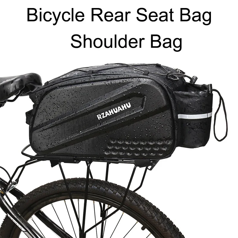 

10L Large Capacity Waterproof Bicycle Rear Seat Bag Mountain Road Bike Trunk Seat Saddle Bags Shoulder Carrier Bag