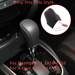 Auto Car Gear Shift Knob Cover for Nissasn Qashqai J11 2016-2020 Xtrail Xtrail Trail X-Trail T32 14-21 Handball Case Accessories