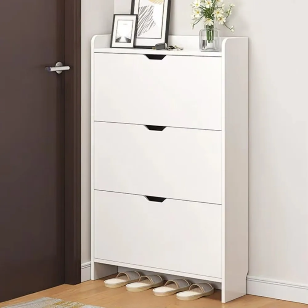 

Деревянный шкаф для обуви с входом и дверцей, роскошная полка для хранения, высокий шкаф для хранения обуви разных размеров для прихожей для дома