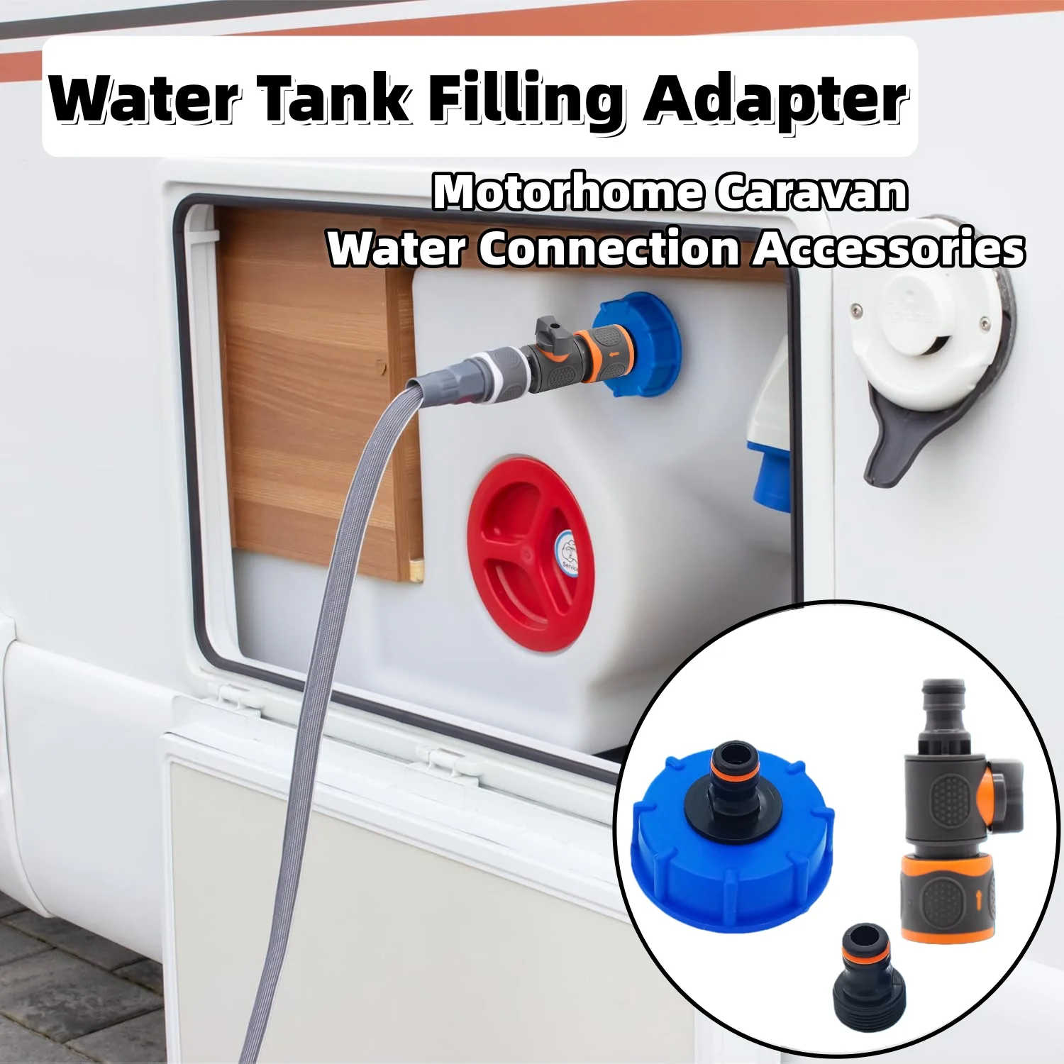 

Camper Van Water Tank Filling Adapter Caravan Motorhome Water Tank Water Pipe Fuel Tank Cap Connection Accessories B091B4VLPZ