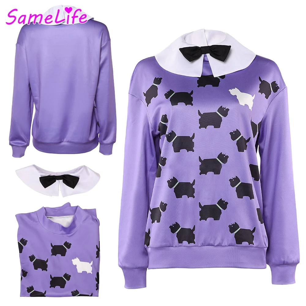 Erica Cosplay Fantasy Pirple Hoodie Clothing 2025 TV ST 5 Costume Disguise Halloween Adult Women Roleplay Fantasia Party Outfits