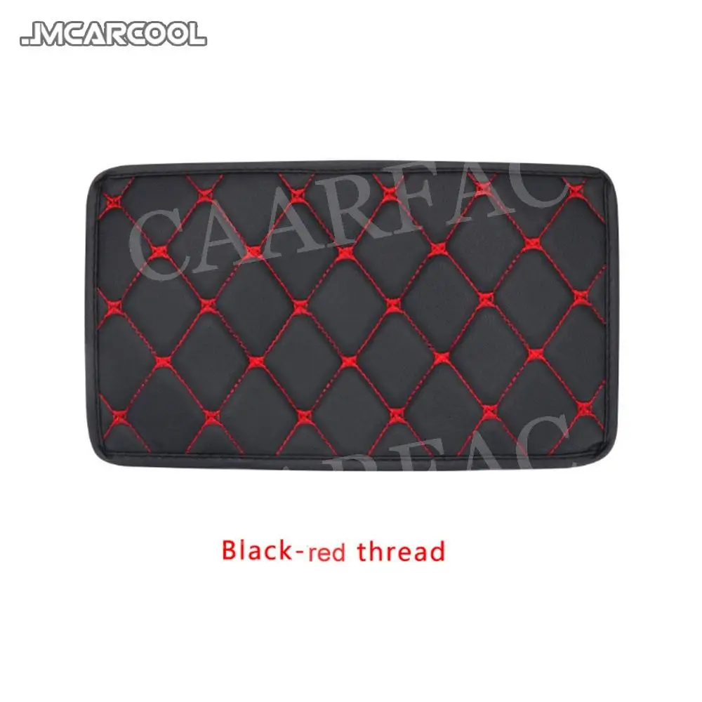 Seat Armrest Box Cover Leather Microfiber Leather General-Purpose Modified Interior Decoration For Universal Car