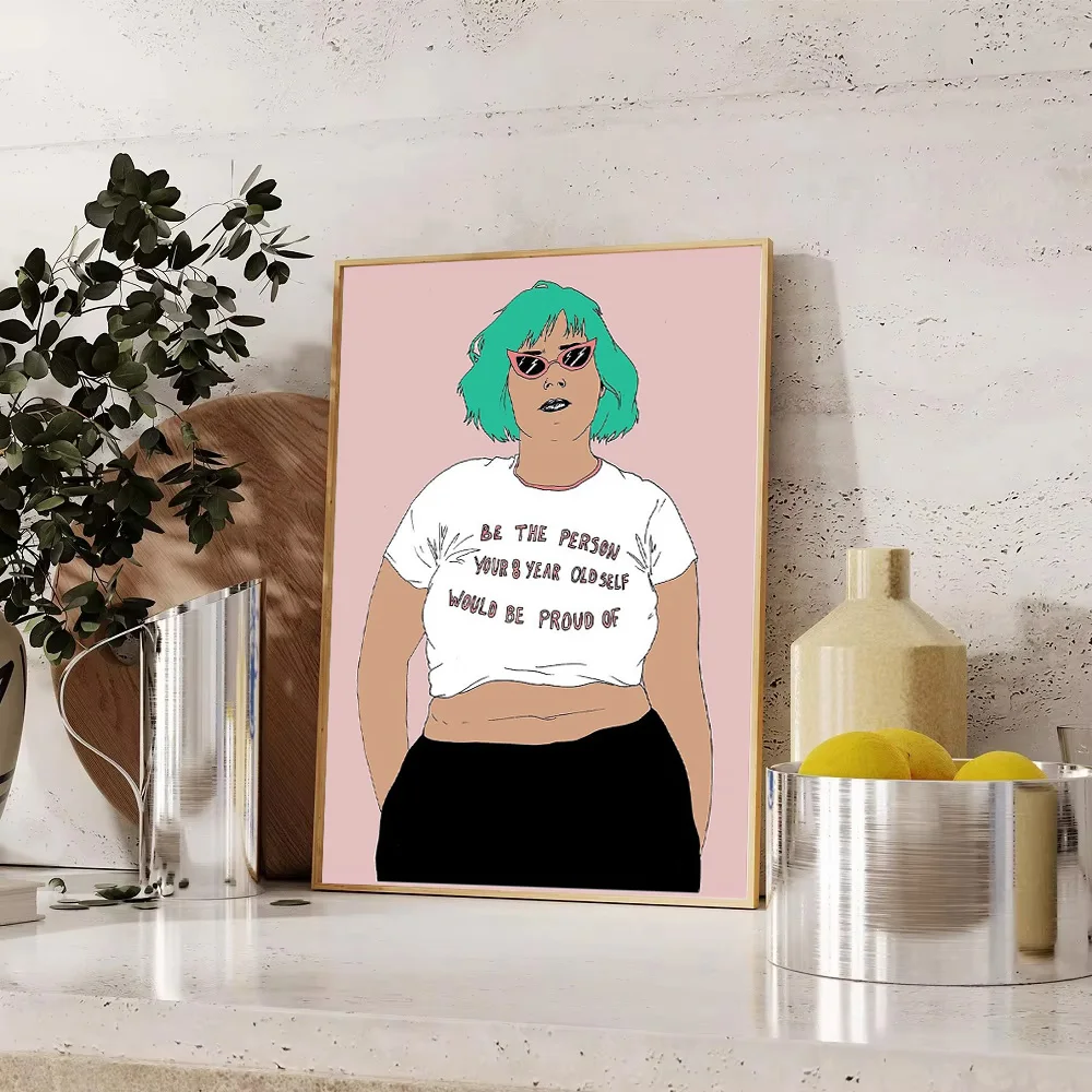 خمر الجمالية قماش جدار الفن فتاة صورة غرفة ديكور العصرية ديكور المنزل فن البوب الحديثة جدار ديكور هدية لجدارها الفريدة #1