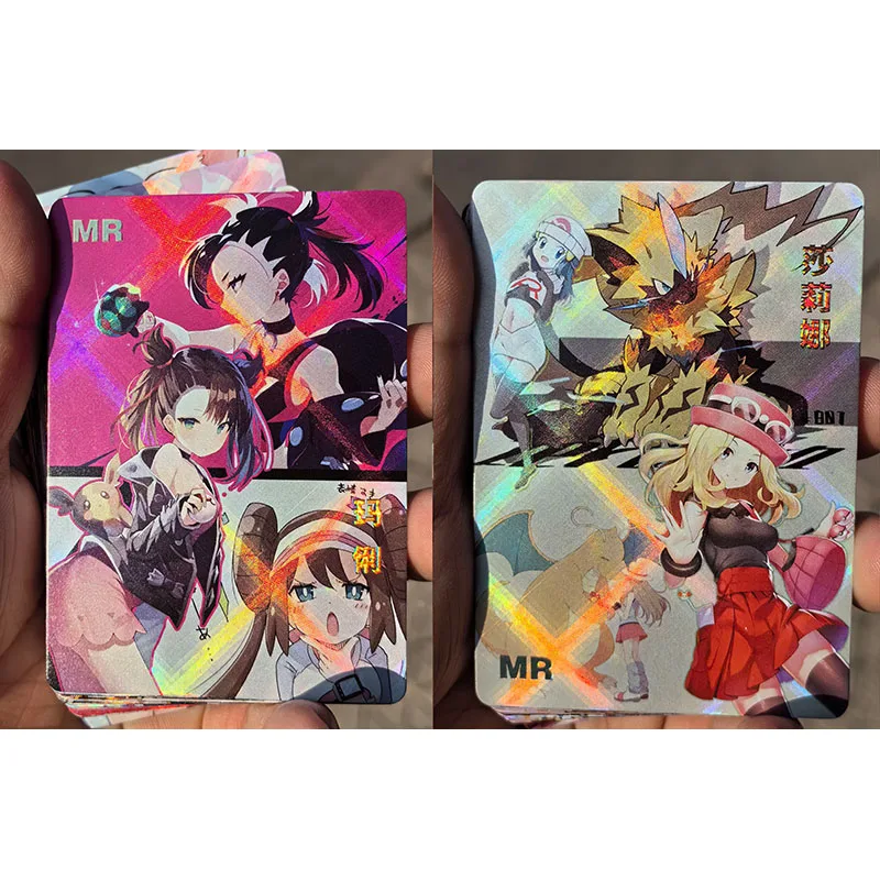 40PC/Set Anime Goddess Story One Piece Naruto Character DIY ACG Boys Play Toys Collectible Cards Christmas Birthday Present