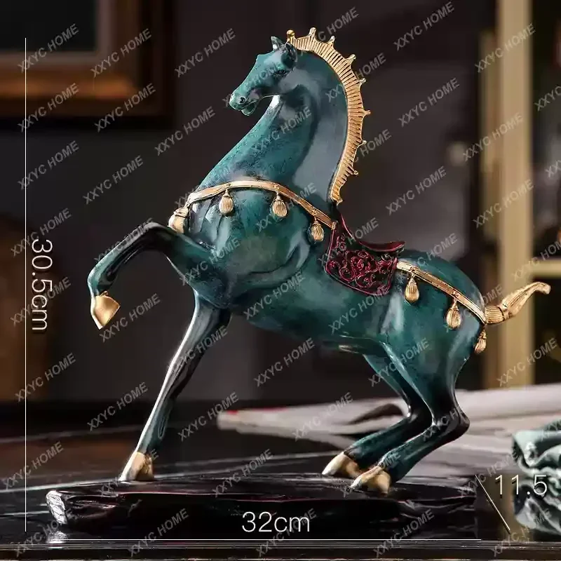 Lucky horse ornament wine cabinet porch home decoration new Chinese style