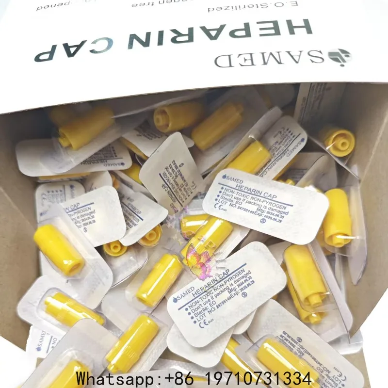 Heparin cap used for intravenous catheters Veterinary supplies disposable intubation individually sterile packaging