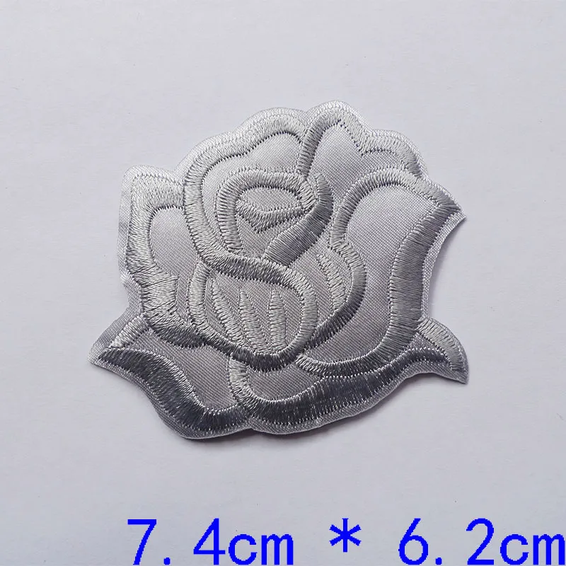 10 Pcs Gray Butterfly Iron On Patches Adhesive Embroidery For BOY T-Shirt Appliques Clothes Dress Jeans Stickers Badges