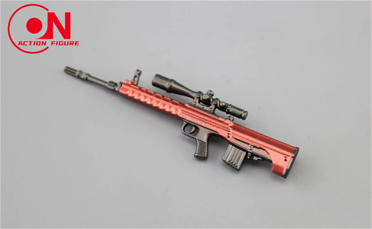 1/12 Schaal Mini Sniper Rifle Gun Model Akm M4a1 98K Wapenscène Accessoires Passen 6 ''Mannelijke Vrouwelijke Soldaat Actiefiguurlichaam