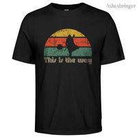 Mens Cotton Jedi The Retro Way Graphic T Shirt Street Casual Style Tee for Men and Women