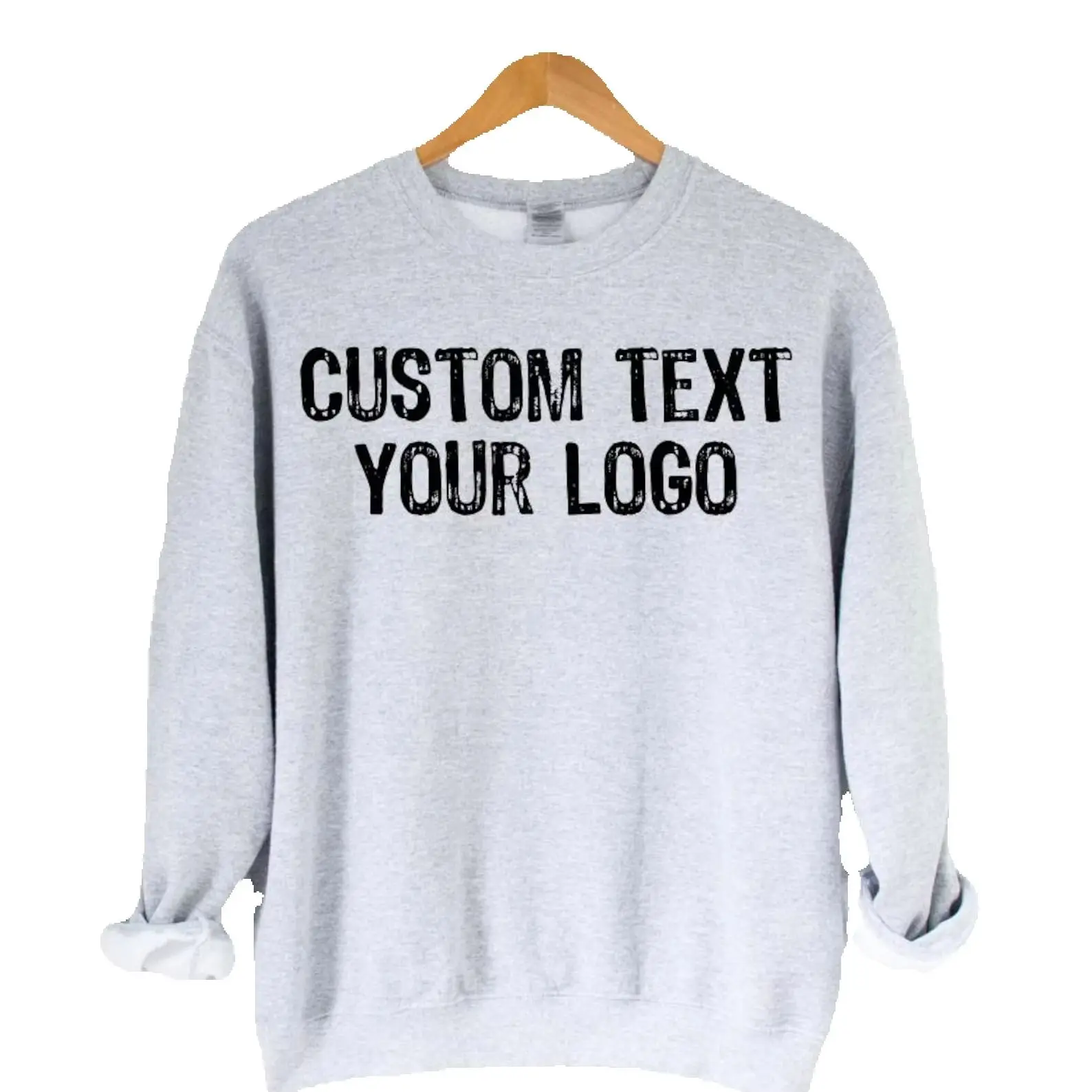 

Custom Your Logo Text Here Sweatshirt Unisex Casual Loose Crewneck Sweater Women Men Birthday Gift Team Sports Winter Sweatshirt