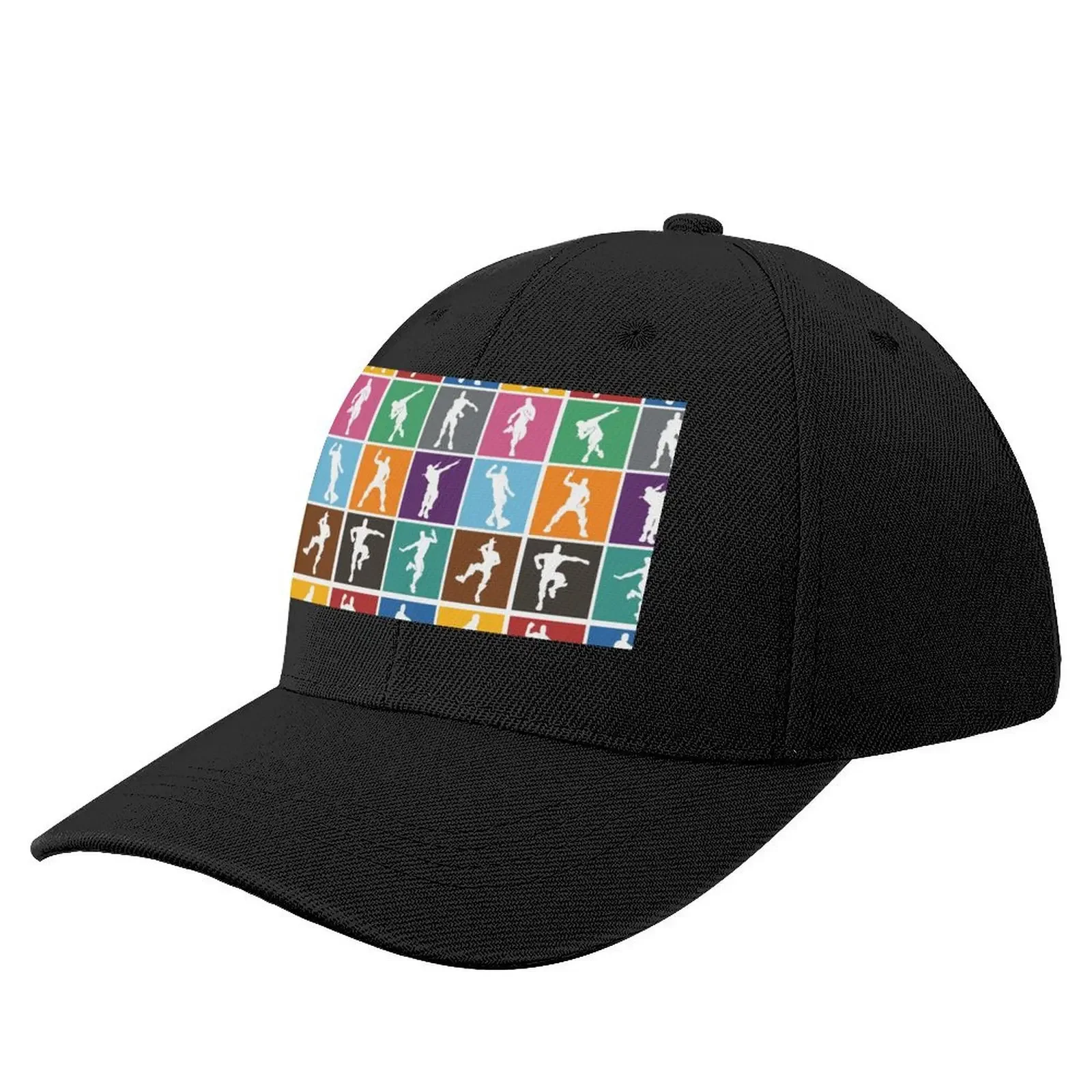 Battle Royale Victory Dance Rainbow lattice Funny Baseball Cap Hat Man For The Sun Bobble Hat Women Hats Men's