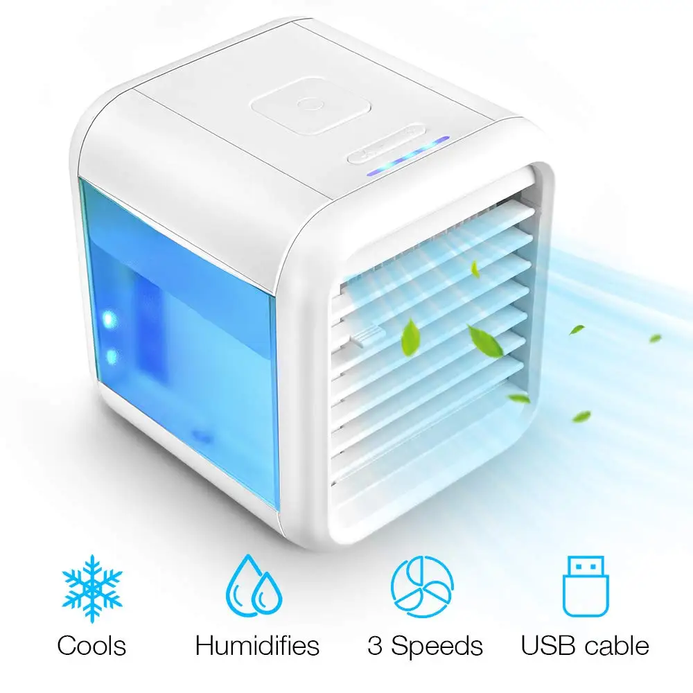 AC Air Mini Portable Air Cooler 6.7 Inch Personal Desktop Air Conditioner Fan