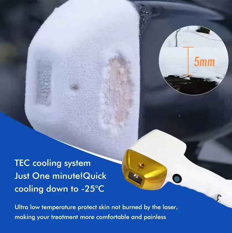 A 2-in-1 picosecond diode laser device for tattoo removal and hair reduction. Picosecond laser hair removal equipment designed f