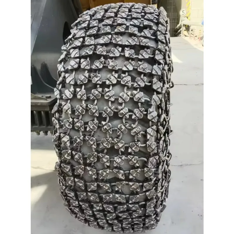 Automatic Tire Protection Chains Dumptruck Tractor for  R6 Saw  Cover Defence 17.5-25 Forklift Wheel Loader Tyre Quarry