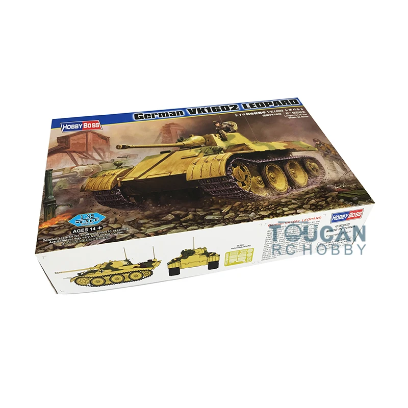 US Stock Plastic Hobbyboss 82460 1/35 Assemble Model German VK1602 Leopard Light Tank Display Model Building Kit TH05607