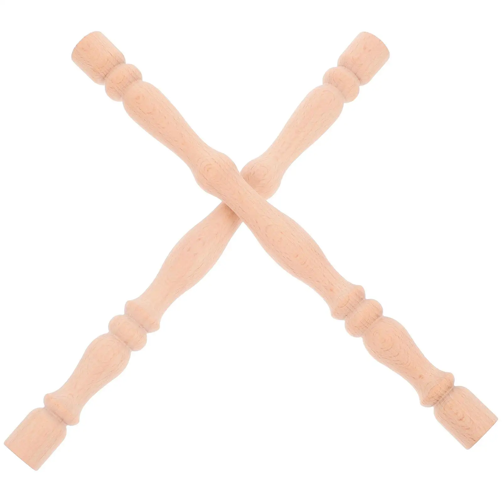 

2 Pcs Wood Pillars Roman Column Accessories for Small Wooden Column Home Pillars Home Decor Furniture Legs Sturdy